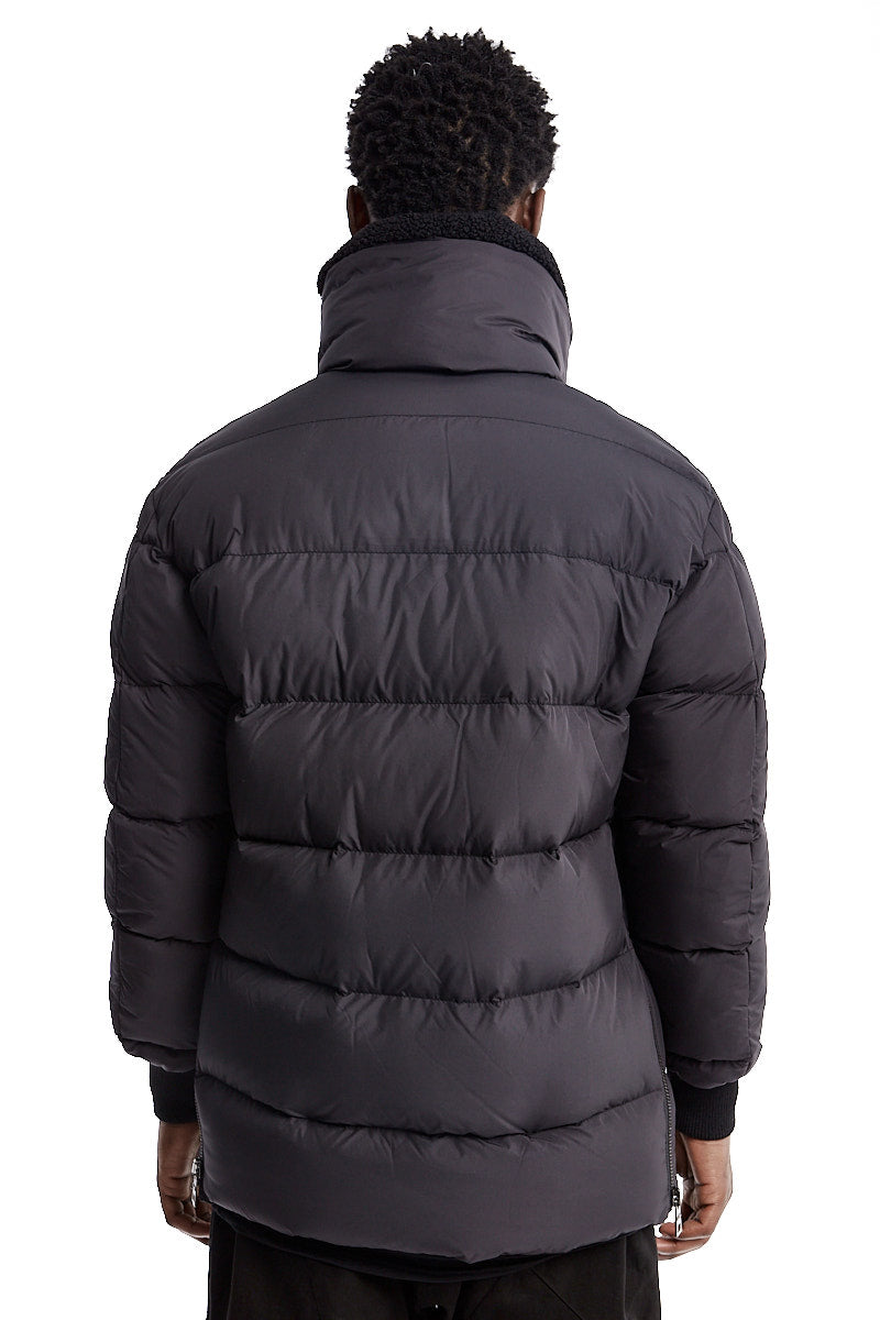 DOUBLE NECK PADDED DOWN JACKET