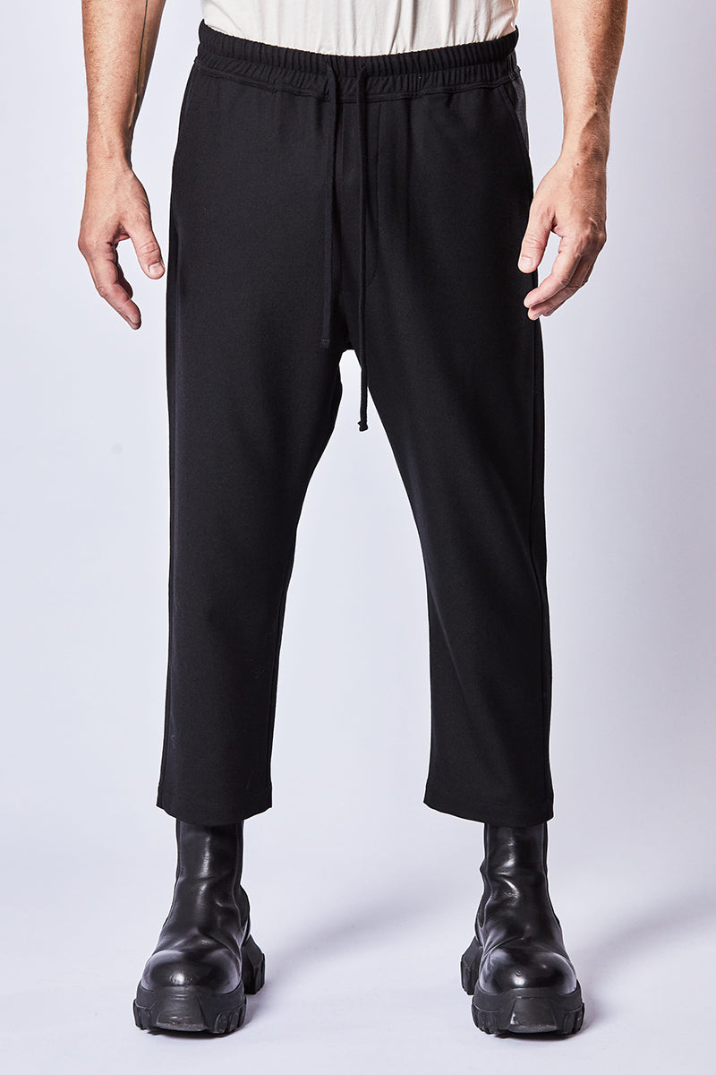 CROPPED WOOL TROUSERS