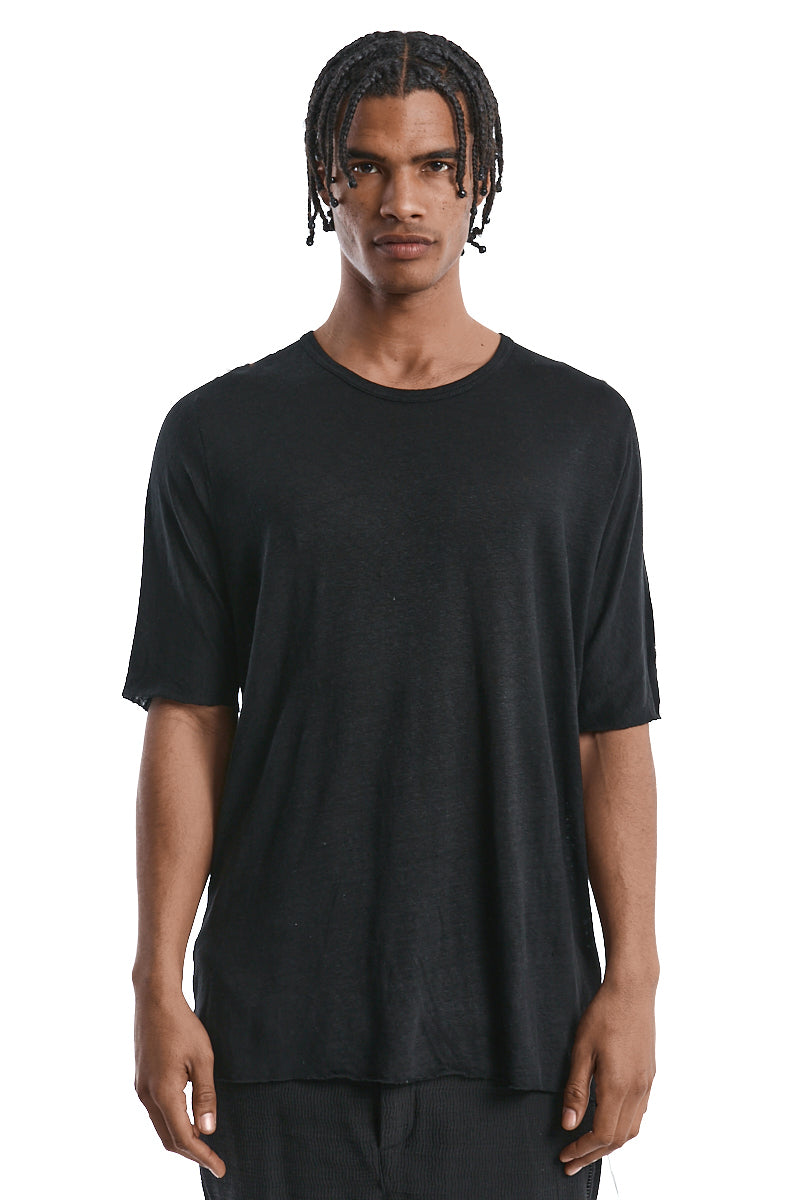 BLACK HORIZON LINEN TEE