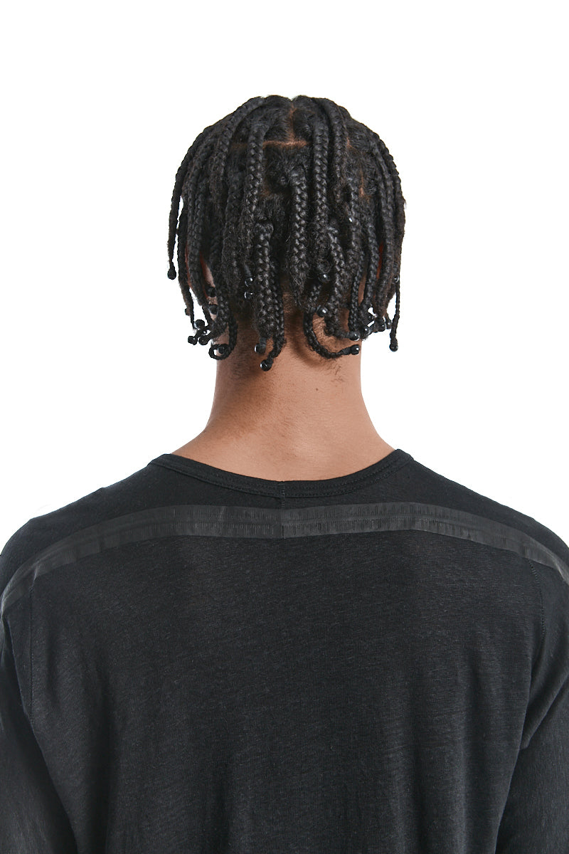 BLACK HORIZON LINEN TEE