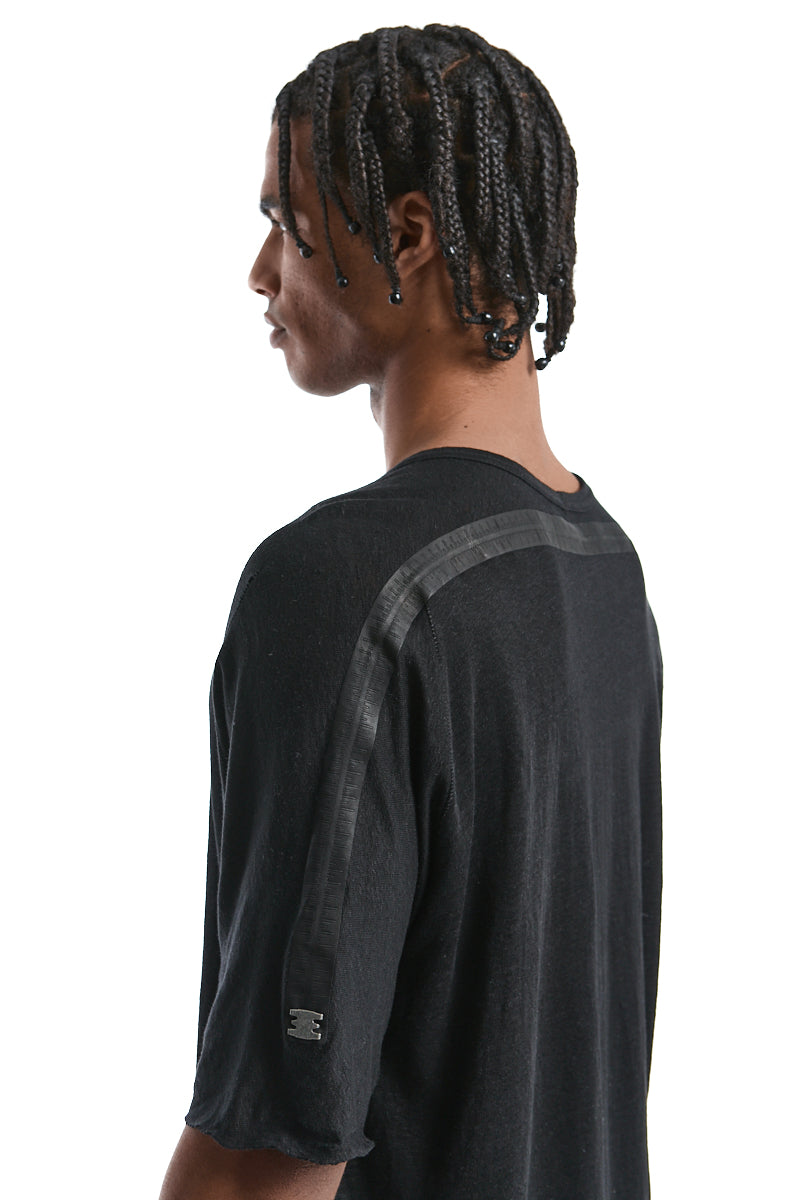 BLACK HORIZON LINEN TEE
