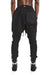 BLACK KNITTED GUSSET PANTS