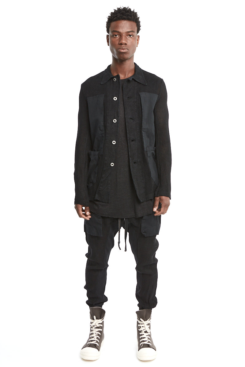 69 by Isaac Sellam | Shop Online | Black Knitted Linen