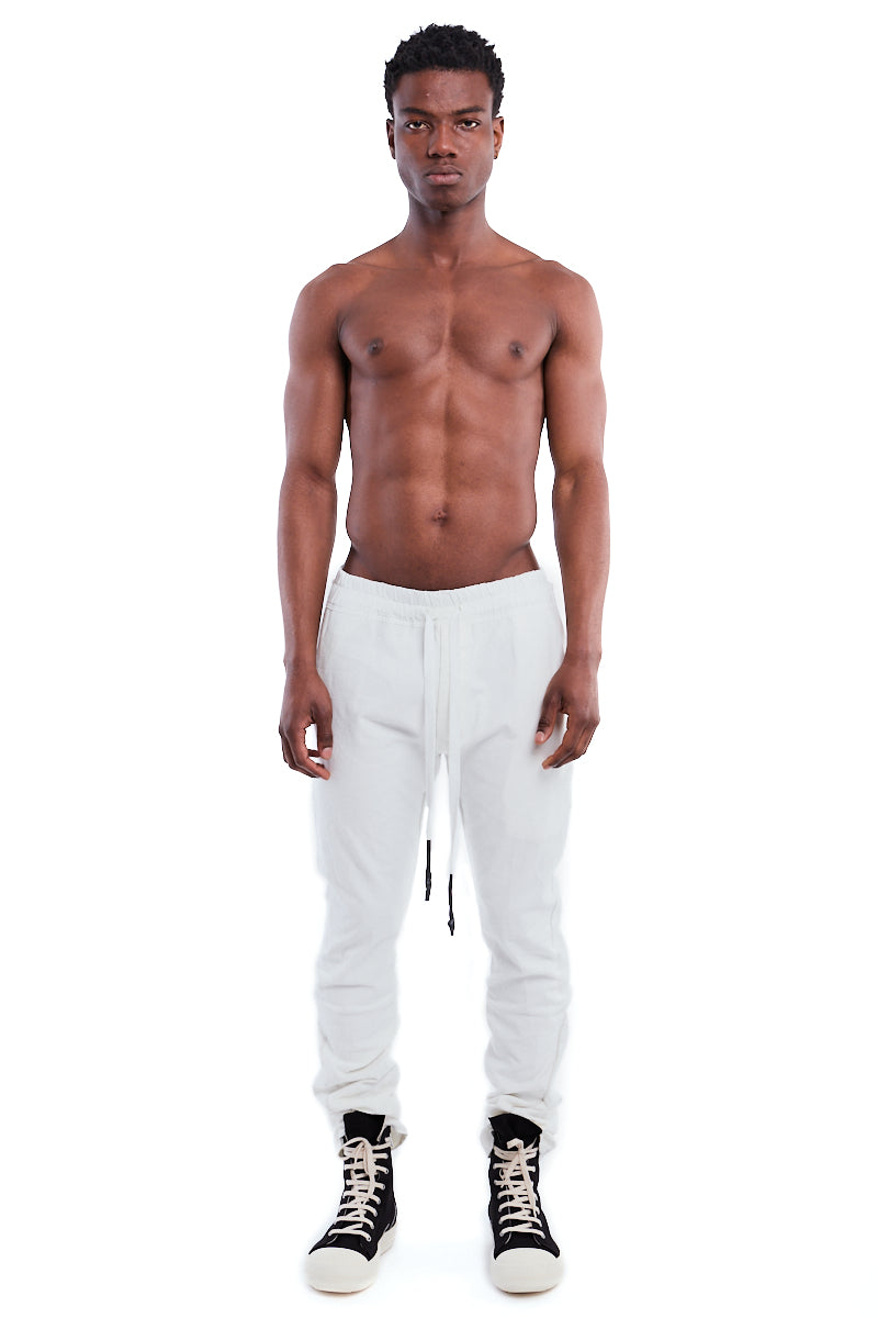 WHITE 6 POCKETS STRETCH ARMURE PANTS