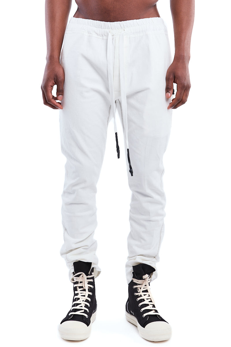 WHITE 6 POCKETS STRETCH ARMURE PANTS