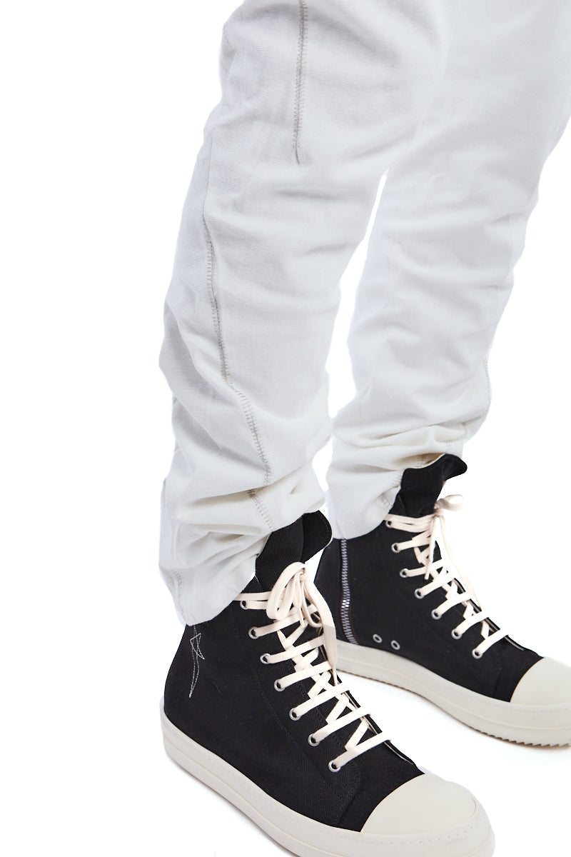 WHITE 6 POCKETS STRETCH ARMURE PANTS
