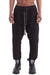 BLACK CROPPED GUSSET PANTS
