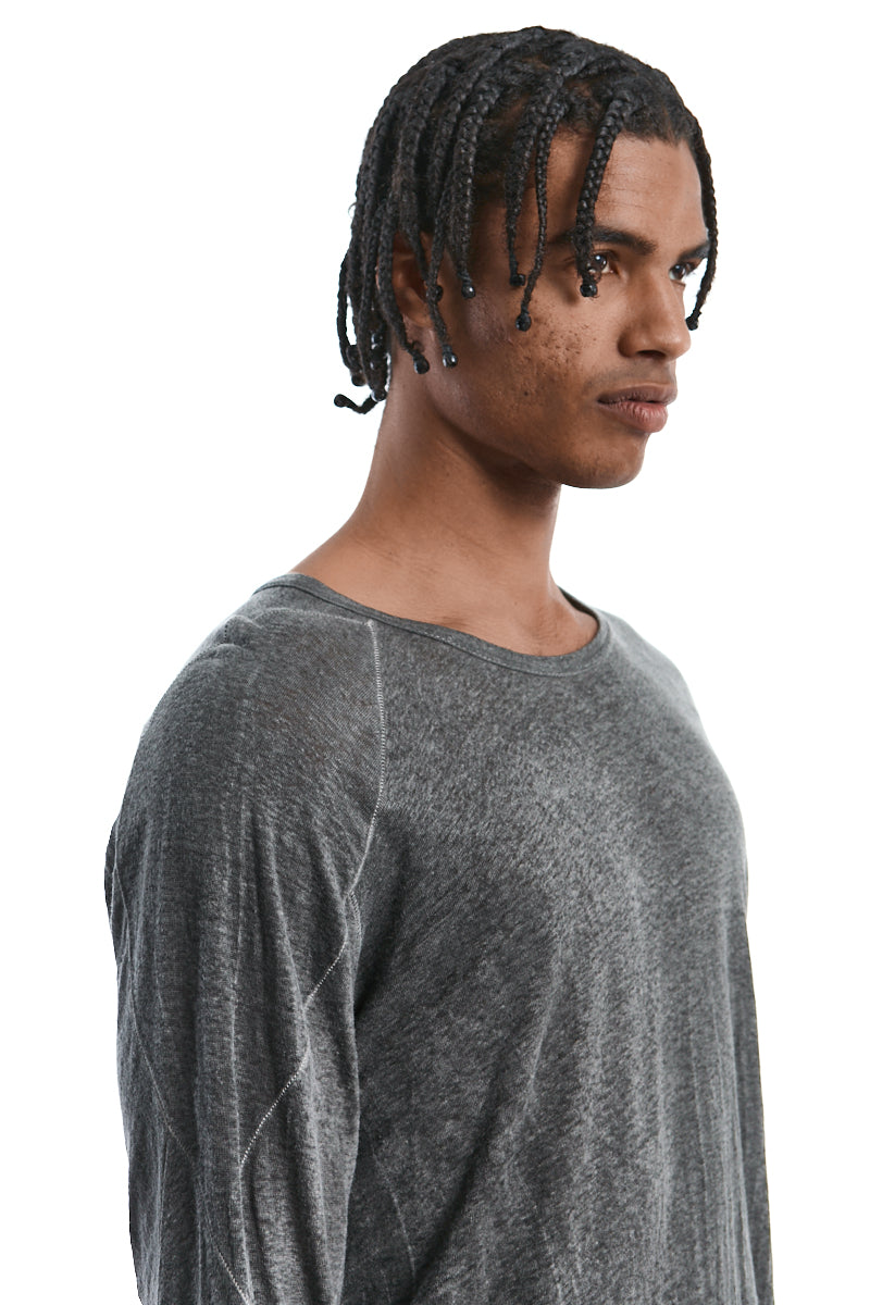 PLOMB LINEN ANATOMICAL MUSCLE TOP