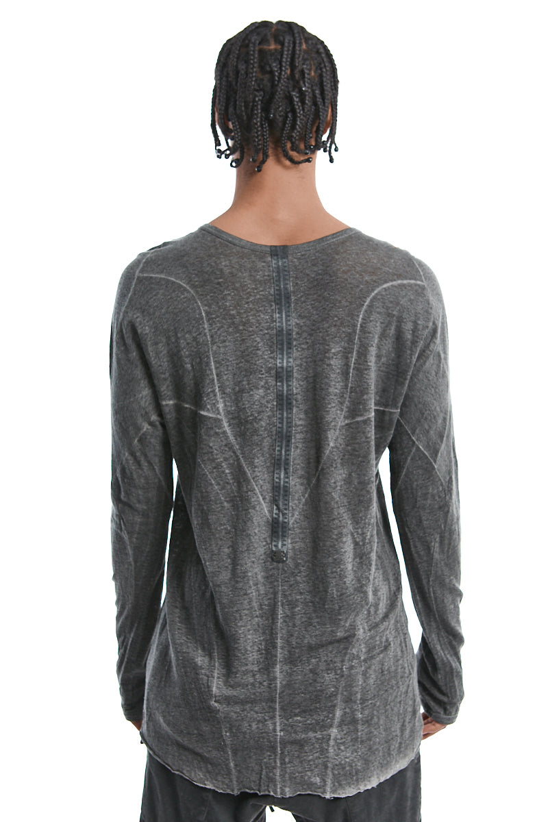 PLOMB LINEN ANATOMICAL MUSCLE TOP
