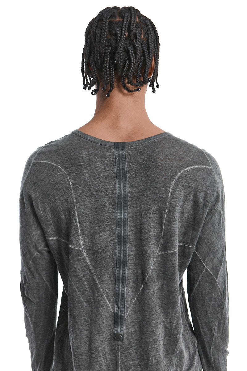 PLOMB LINEN ANATOMICAL MUSCLE TOP