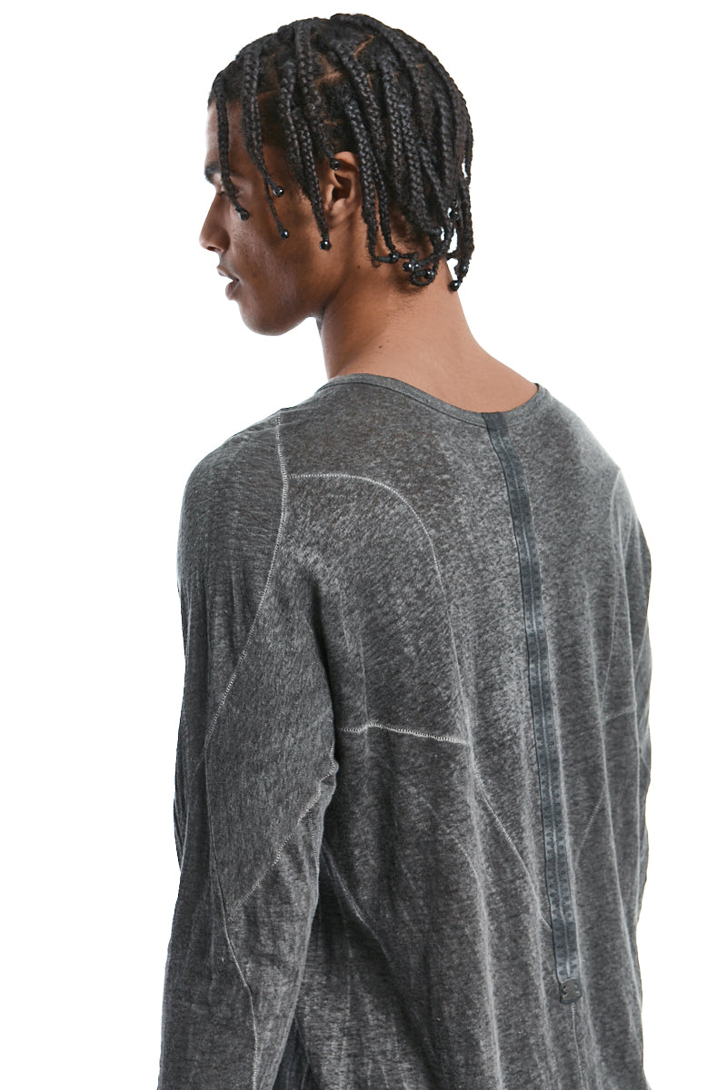 PLOMB LINEN ANATOMICAL MUSCLE TOP