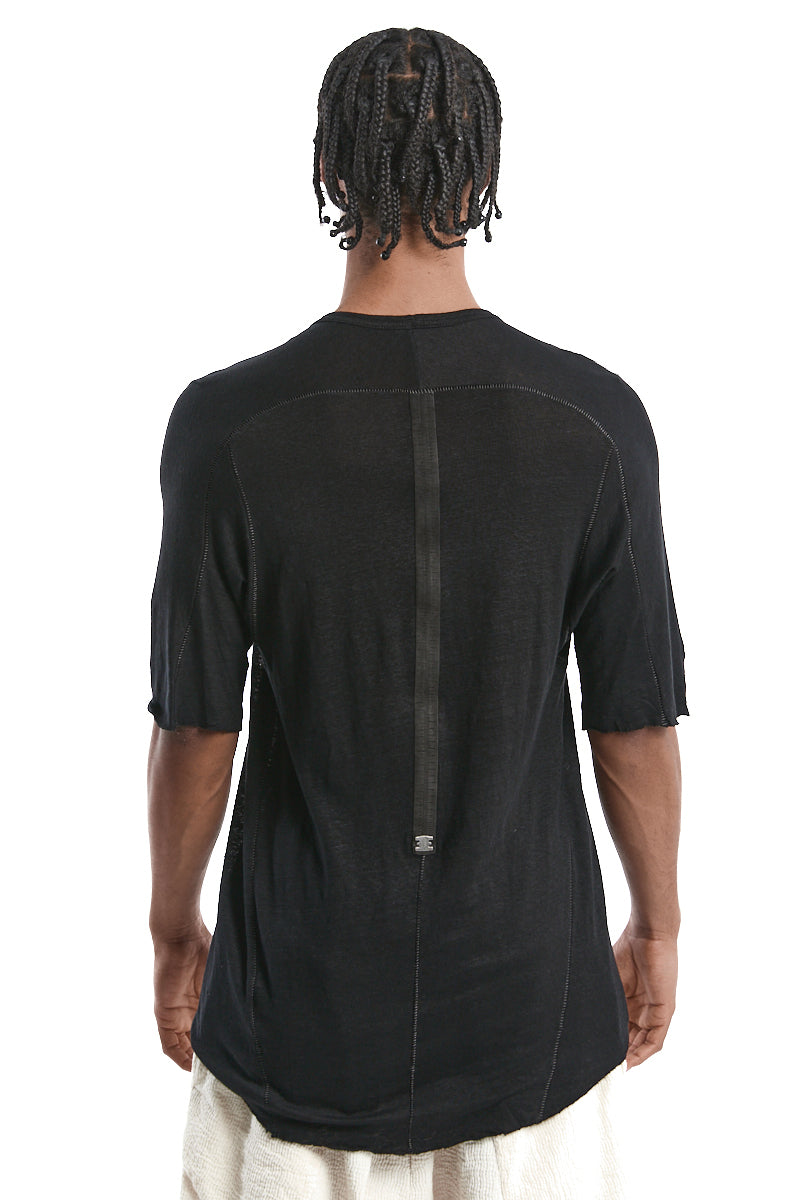 BLACK LOYAL LINEN TEE
