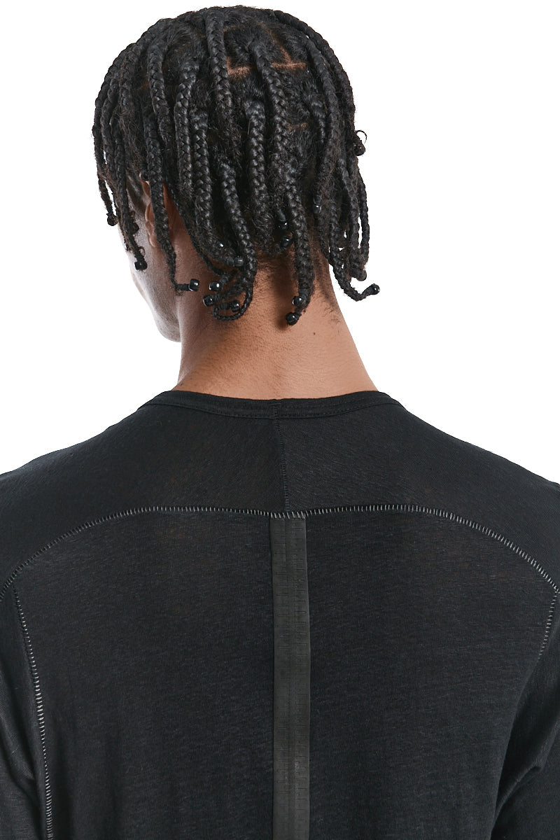 BLACK LOYAL LINEN TEE