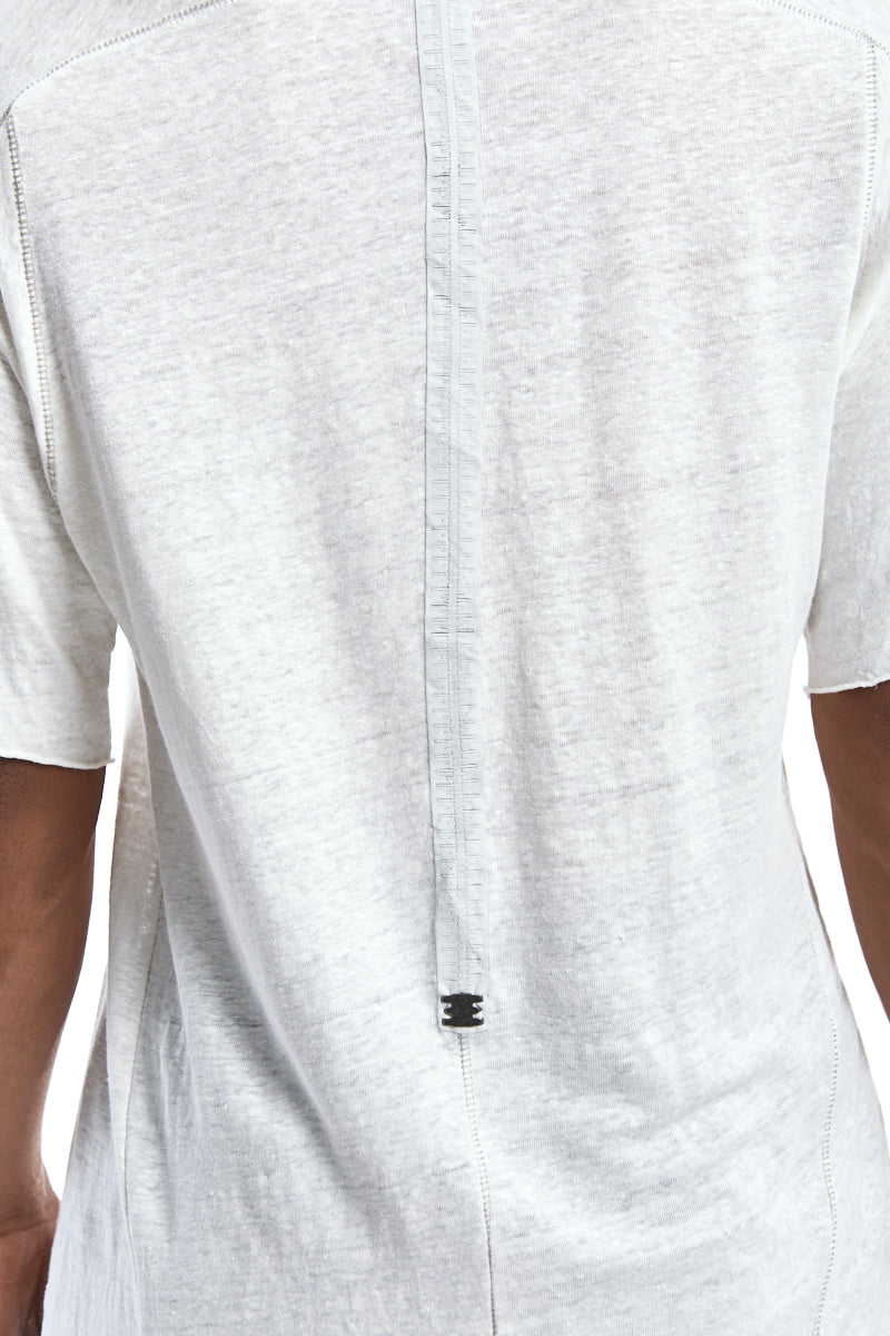 WHITE LOYAL LINEN TEE