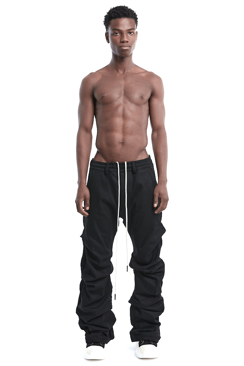 BOOTCUT TUCKED TROUSERS