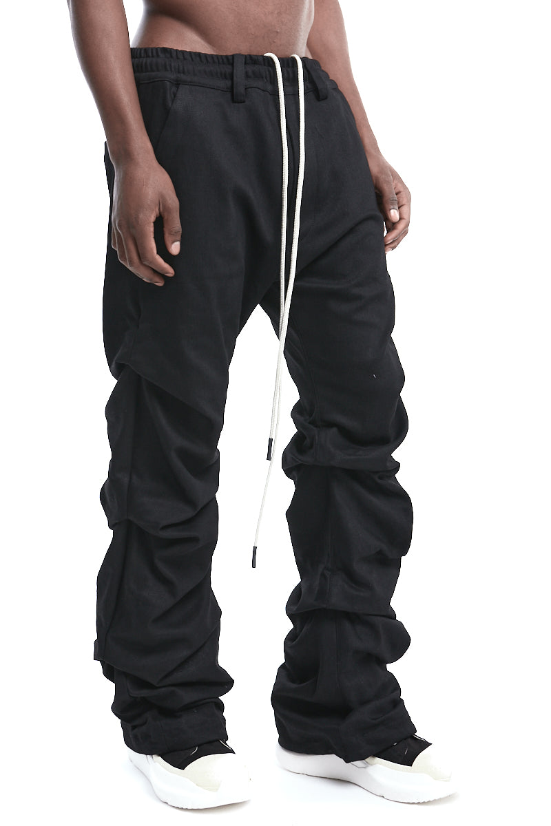 BOOTCUT TUCKED TROUSERS