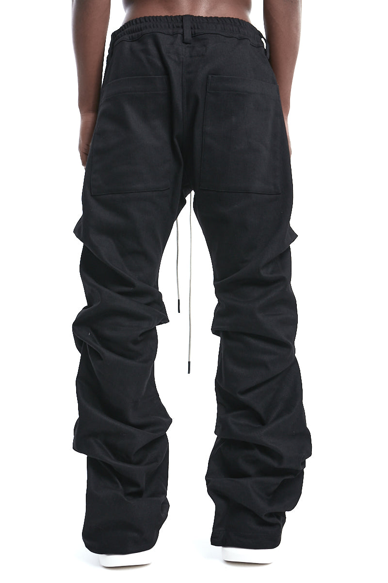 BOOTCUT TUCKED TROUSERS