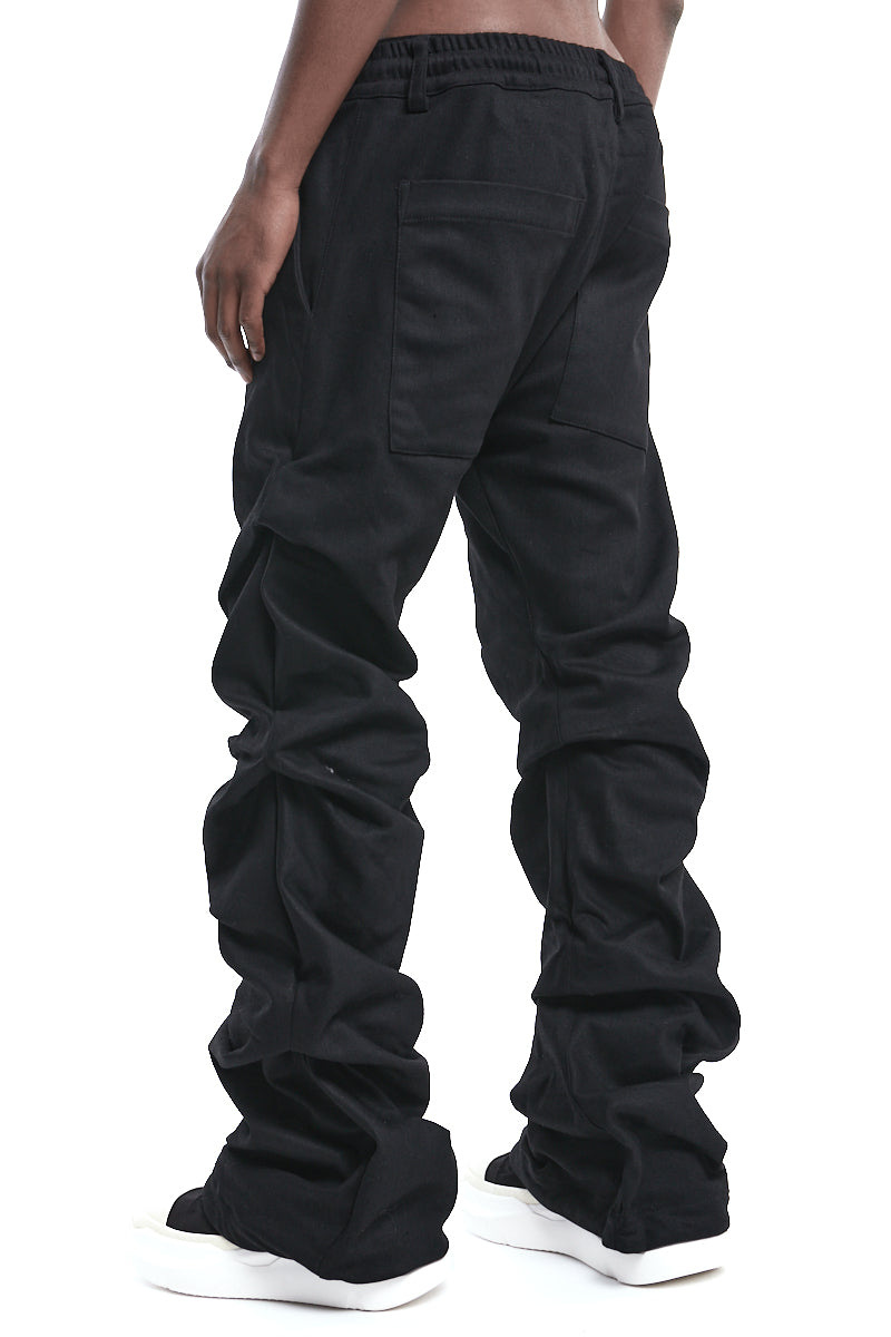 BOOTCUT TUCKED TROUSERS