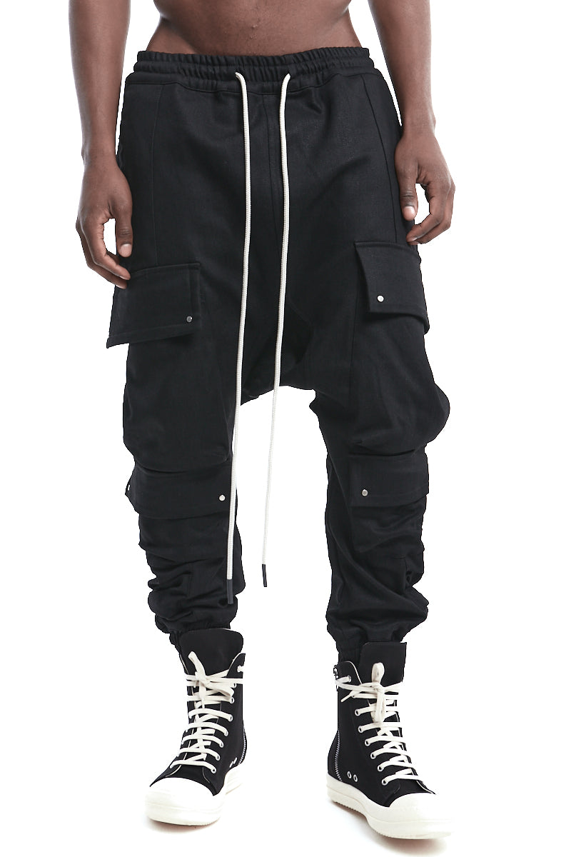 SAROUEL CARGO JOGGER DENIM