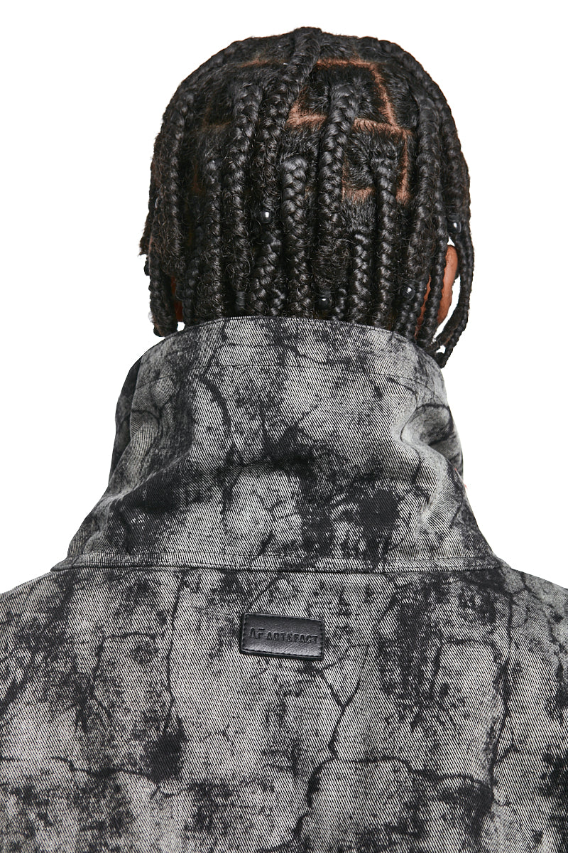 DARK GREY HIGH NECK JACKET
