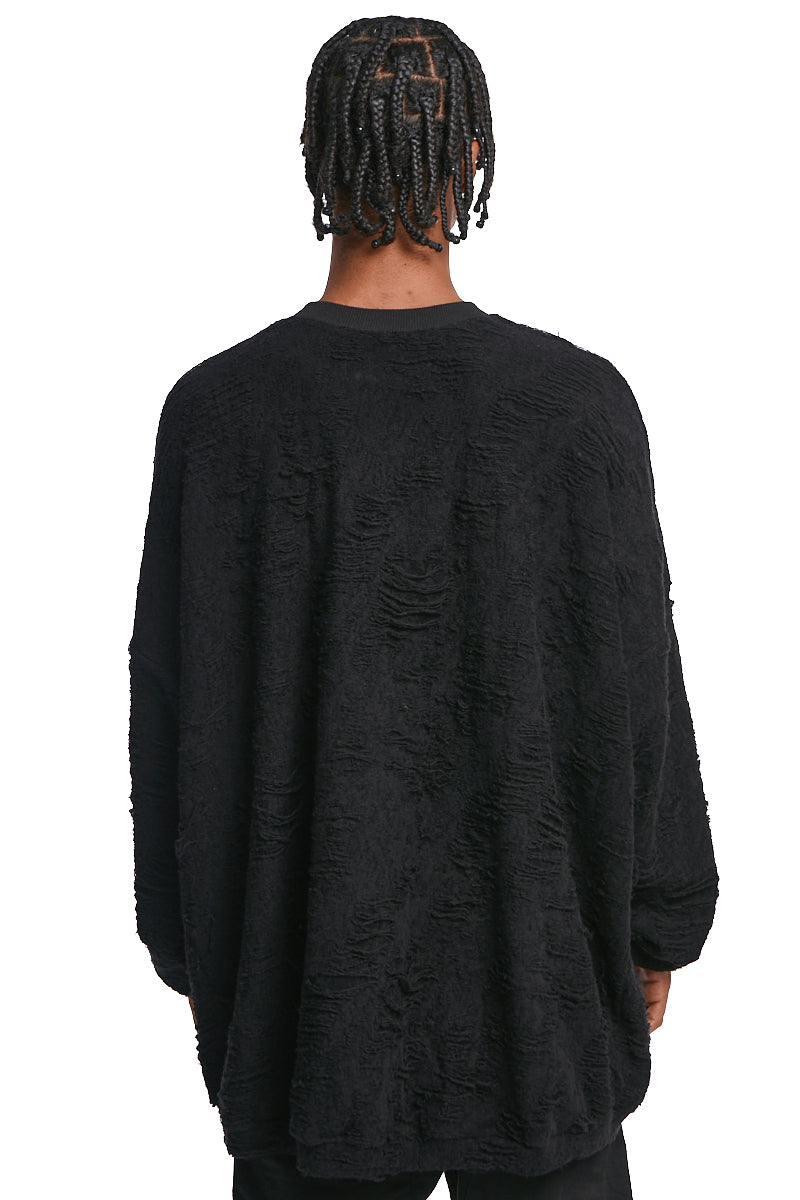 BLACK EXTREME OVERSIZED PULLOVER