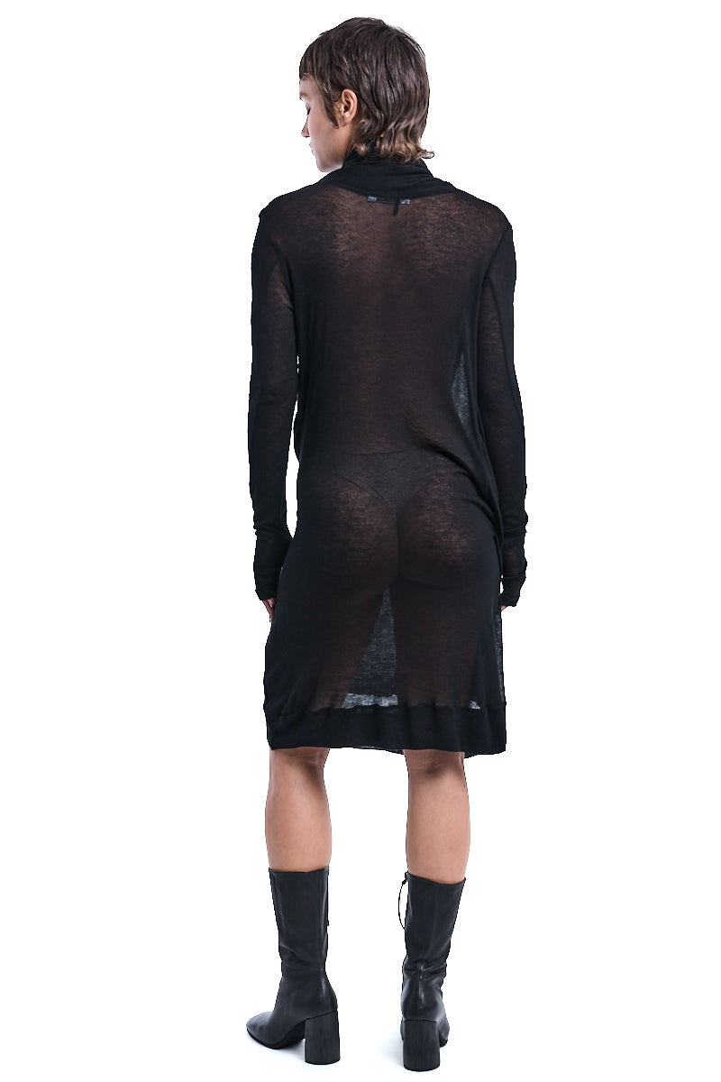 WOOL DRAPED DRESS