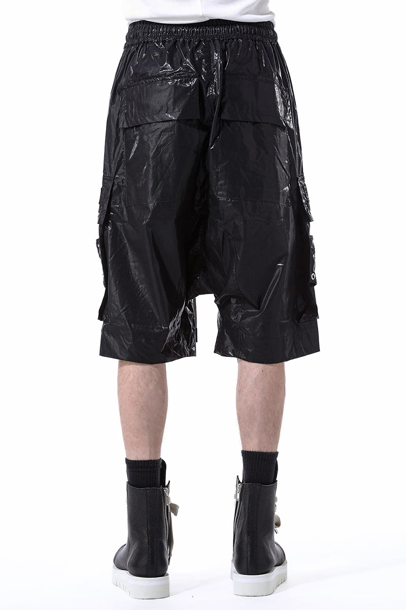 COATING FRONT ZIP CARGO SHORTS