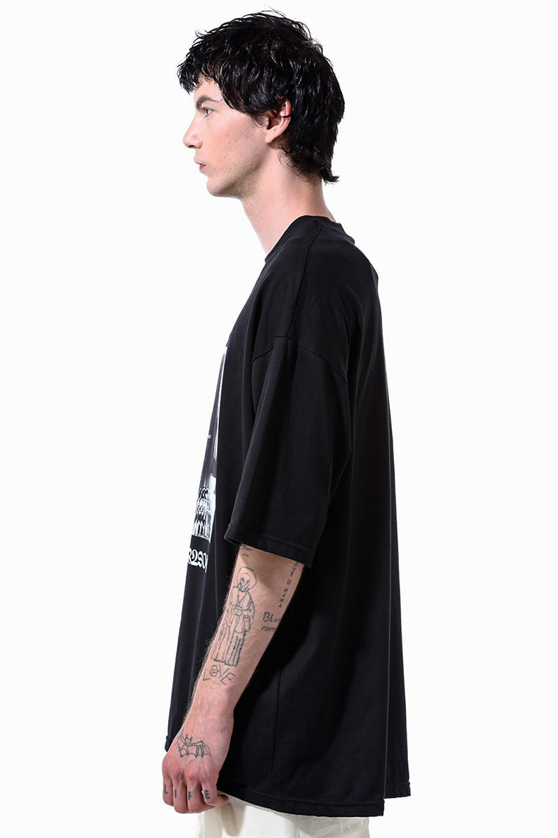 BLACK BOOSTERICALLY PRINT TEE