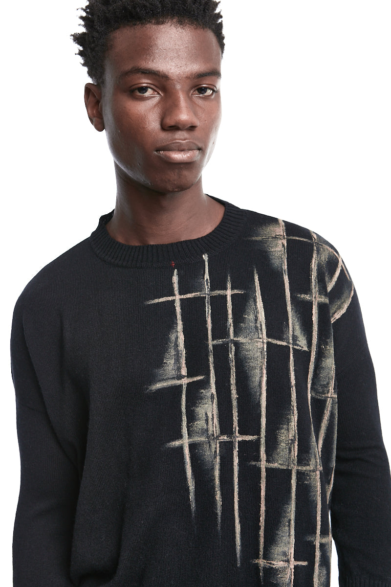 HAND-PAINTED WOOL JERSEY