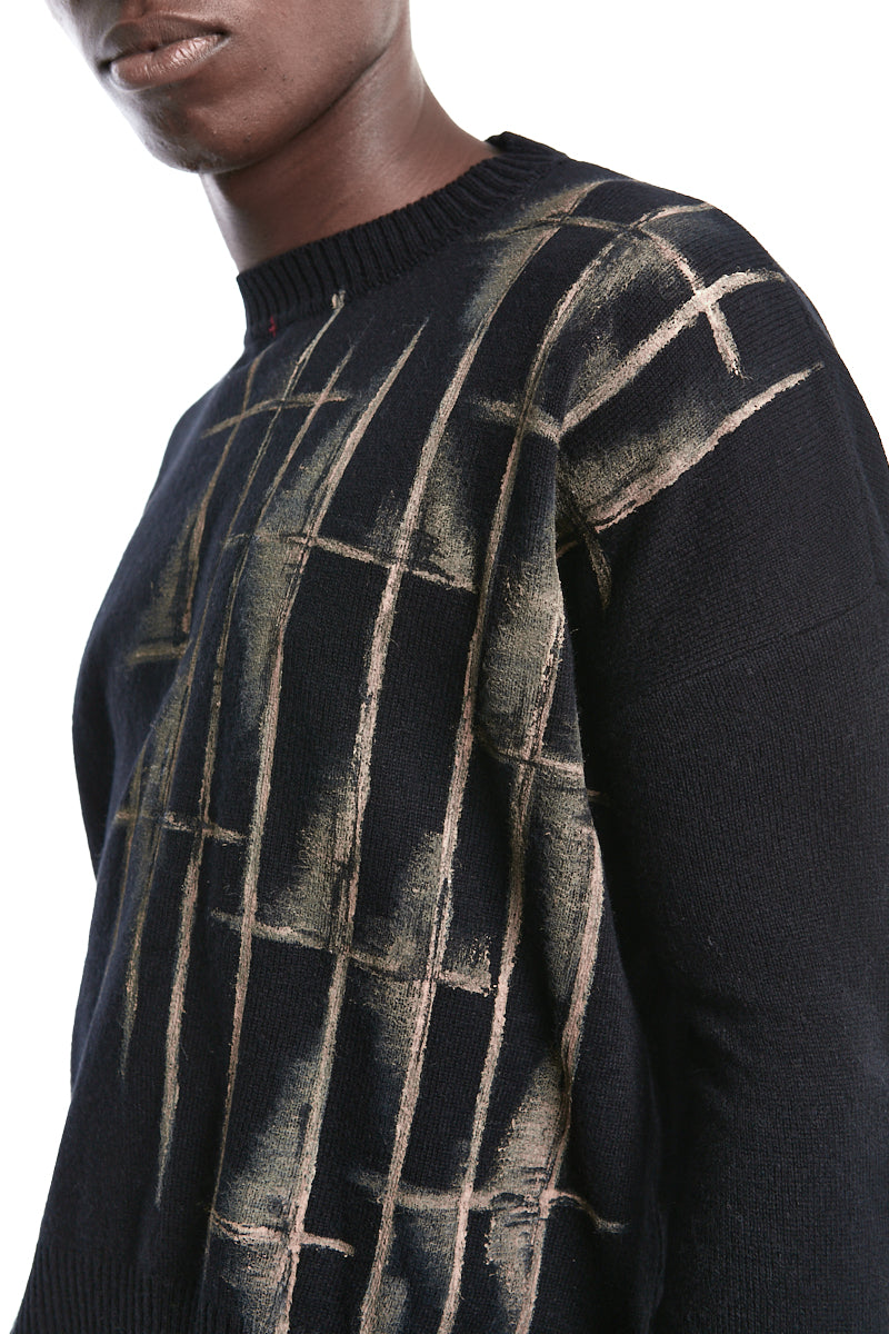 HAND-PAINTED WOOL JERSEY