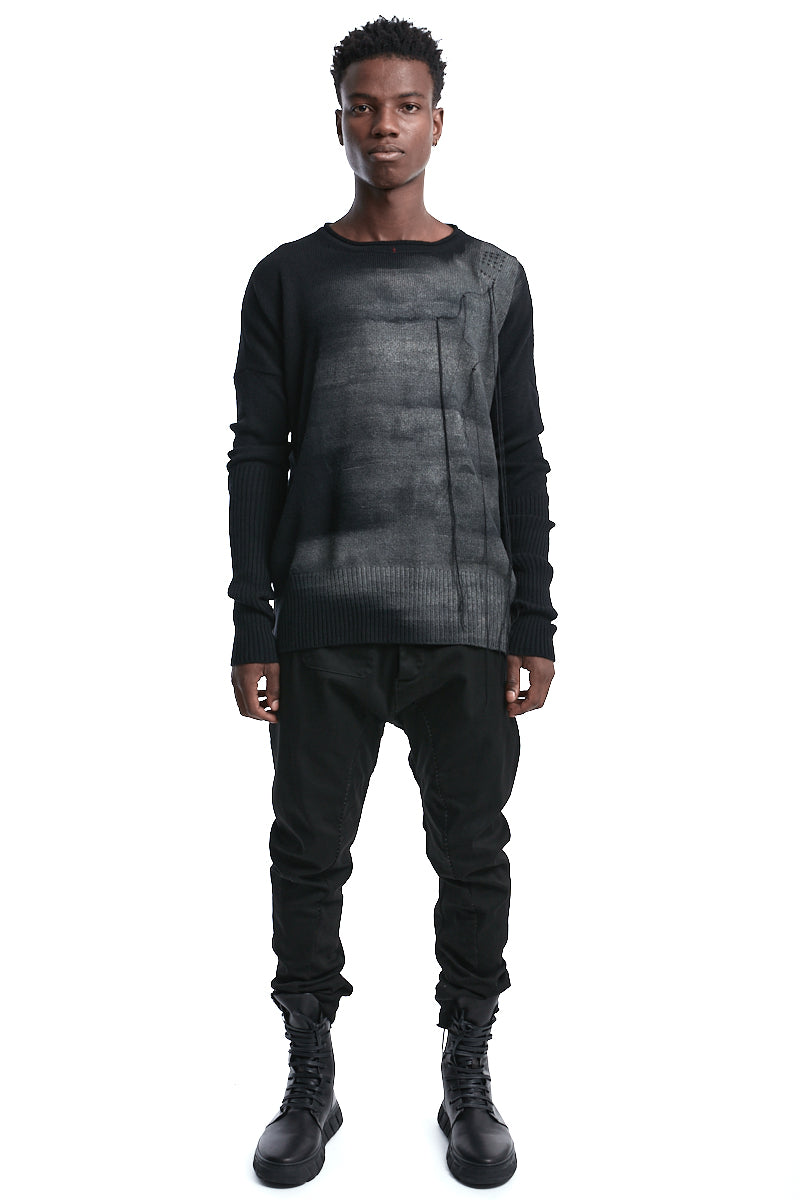 HAND-PAINTED WOOL JERSEY