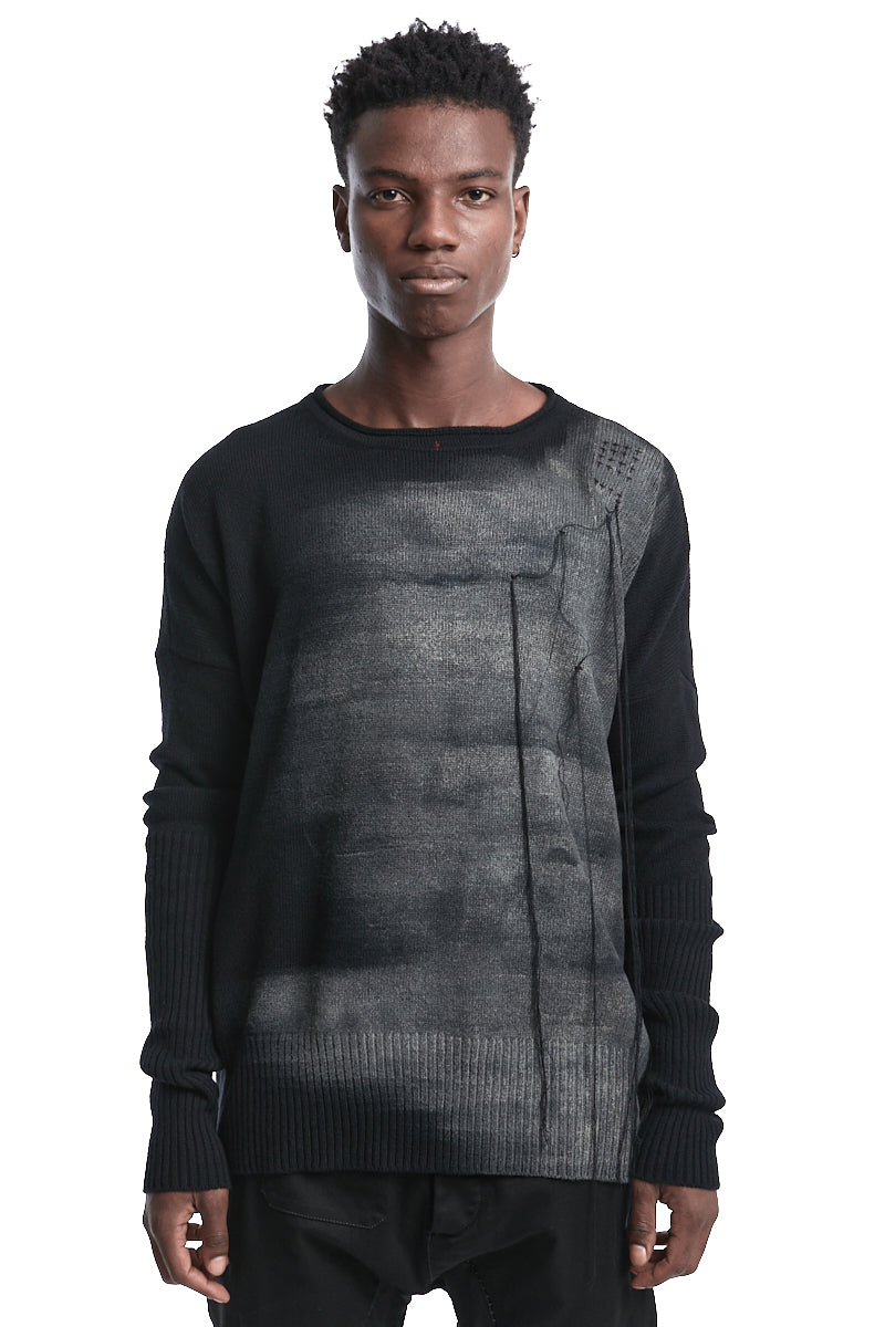 HAND-PAINTED WOOL JERSEY