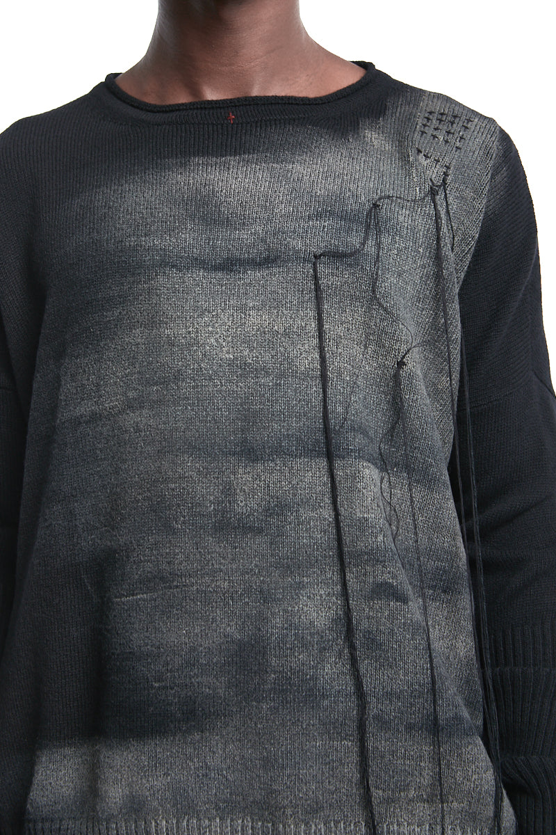 HAND-PAINTED WOOL JERSEY