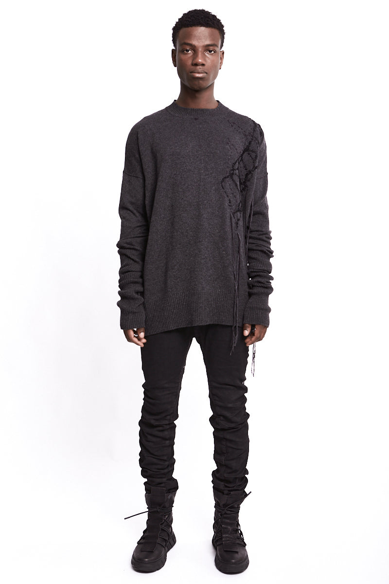 GREY OVER WOOL JERSEY