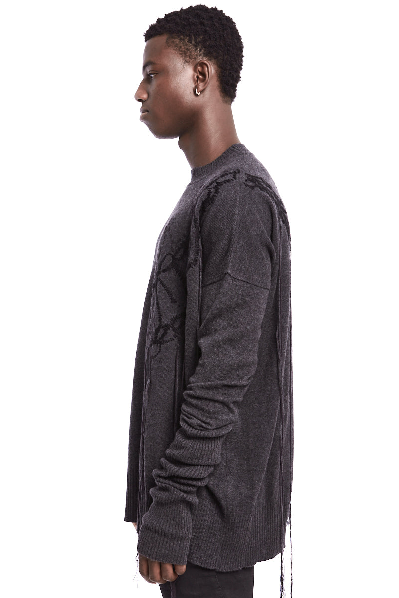 GREY OVER WOOL JERSEY