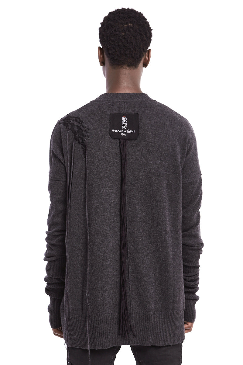 GREY OVER WOOL JERSEY