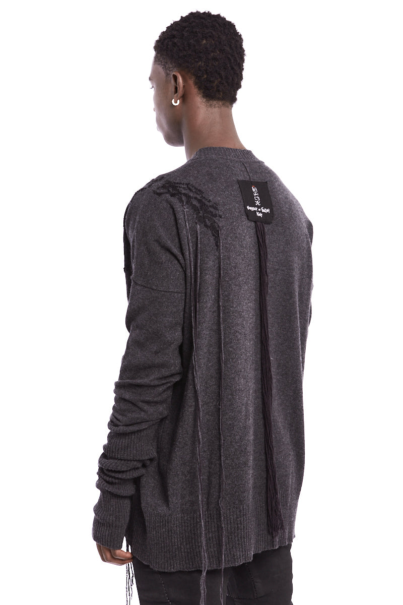 GREY OVER WOOL JERSEY