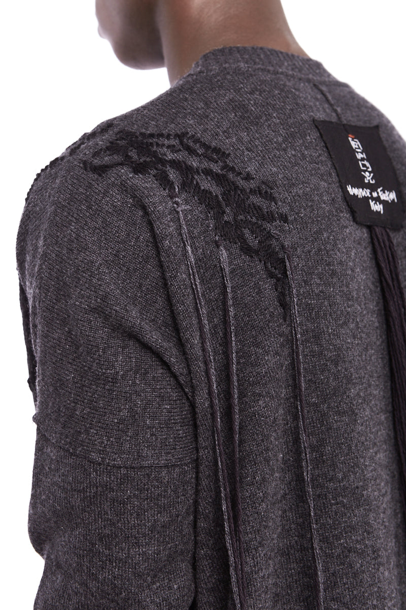 GREY OVER WOOL JERSEY