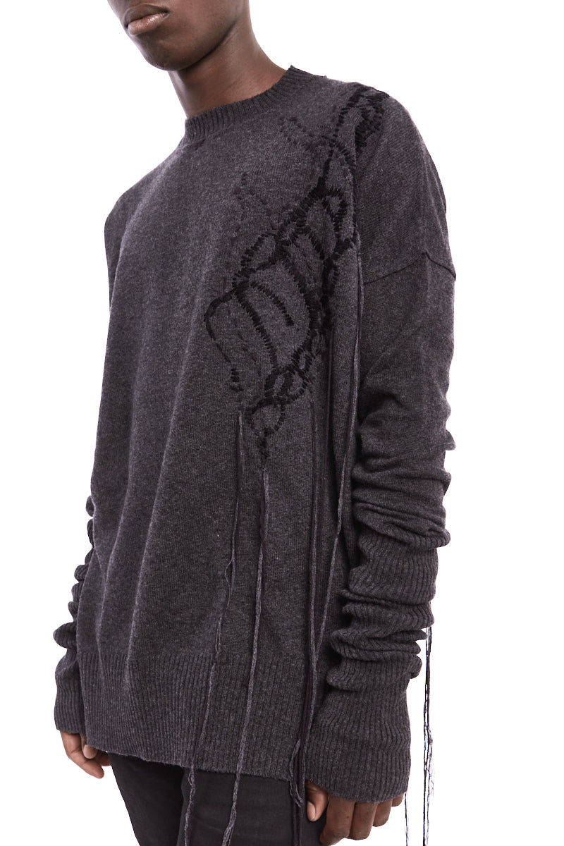 GREY OVER WOOL JERSEY