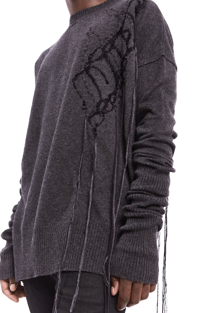 GREY OVER WOOL JERSEY