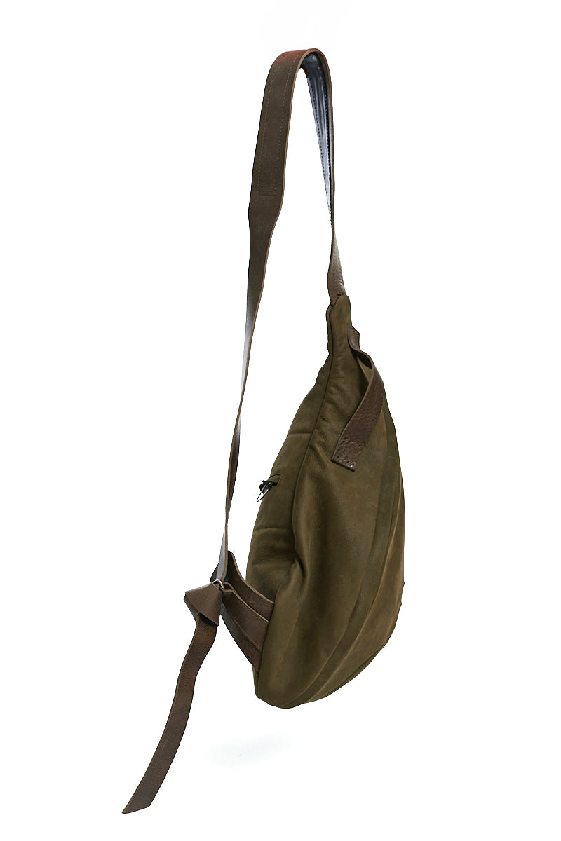 OLIVE COWHIDE LEATHER BACKPACK