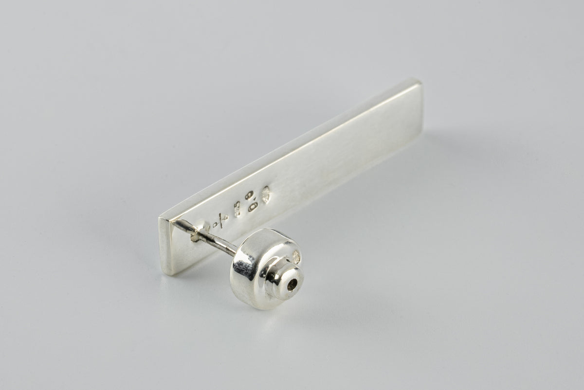 PLATE EARRING (0.6CT, 6 DIAMOND SLABS, 34mm, PA+DIA)