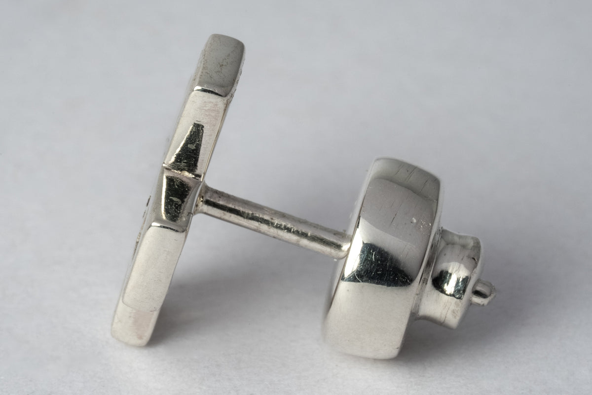 Plus Earring (Mega Pavé, 12mm, PA+DIA)