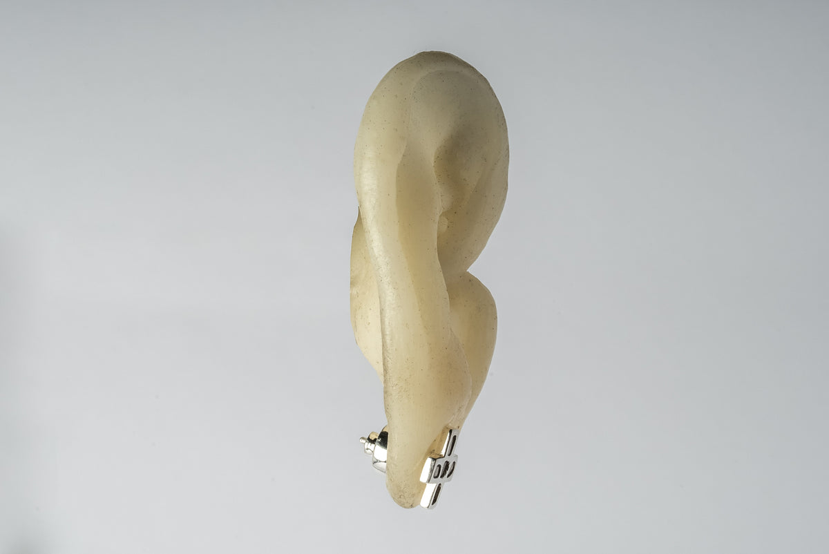 Plus Earring (Mega Pavé, 12mm, PA+DIA)