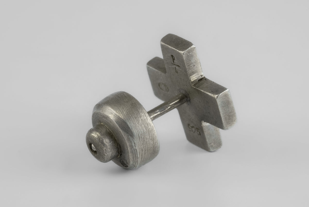 Plus Earring (Mega Pavé, 12mm, DA+DIA)