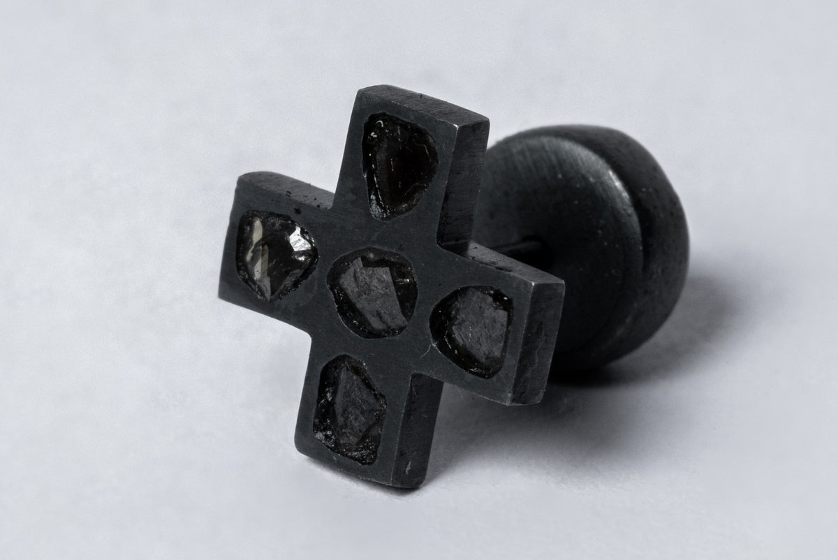 Plus Earring (Mega Pavé, 12mm, KA+DIA)