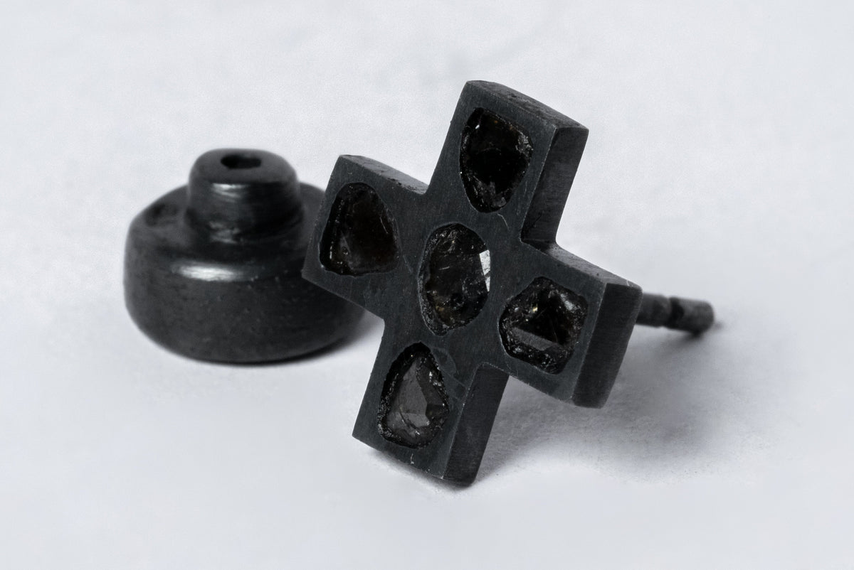 Plus Earring (Mega Pavé, 12mm, KA+DIA)