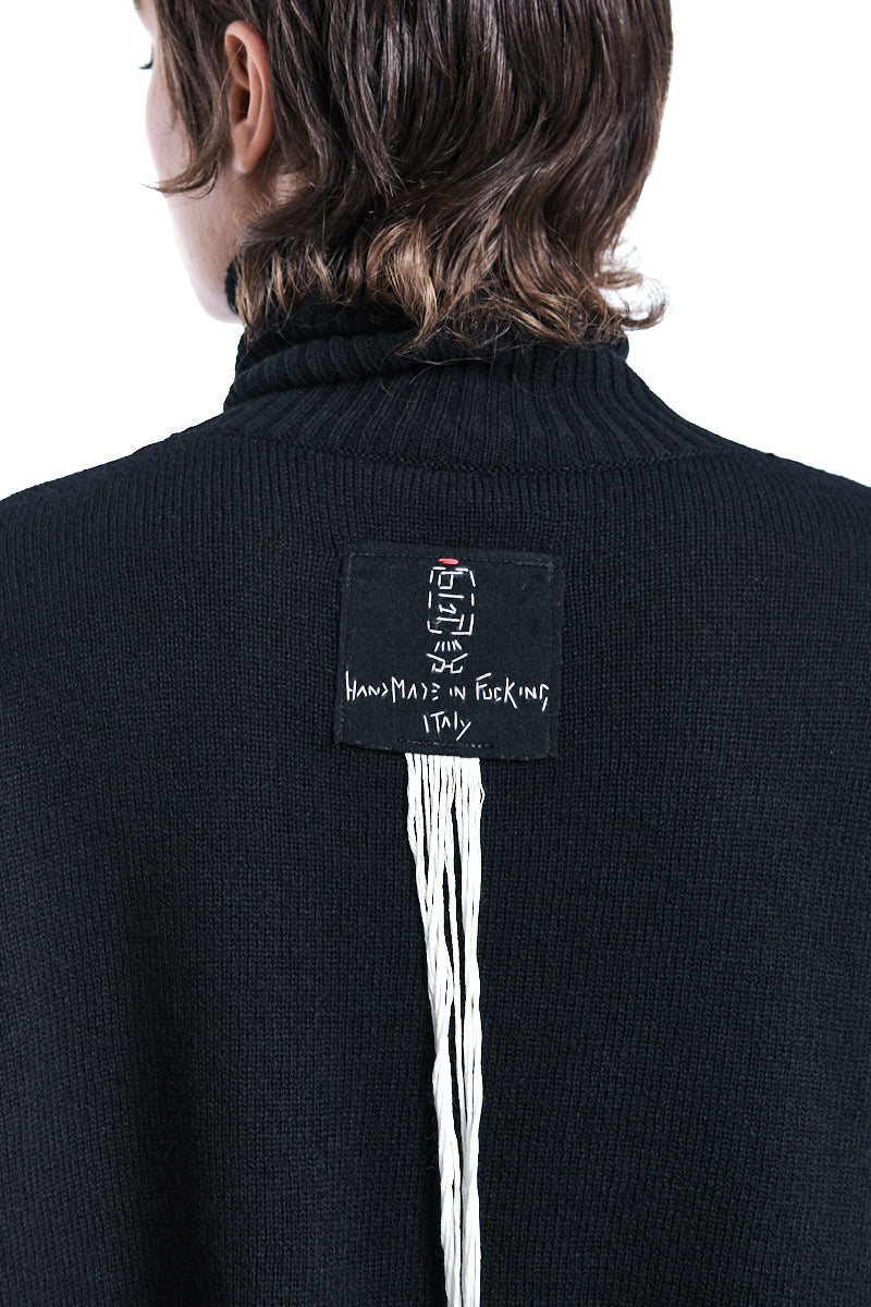 HIGH NECK CROPPED JERSEY