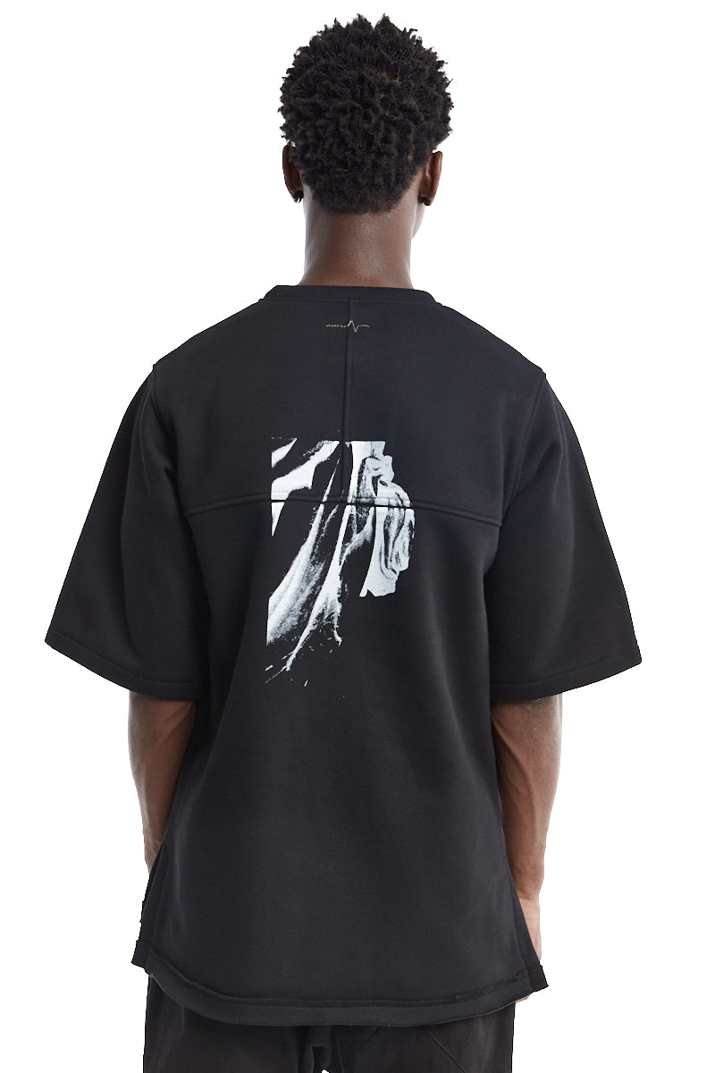 BLACK PRINT HEAVY TOP