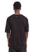 BLACK LINEN BLEND TEE